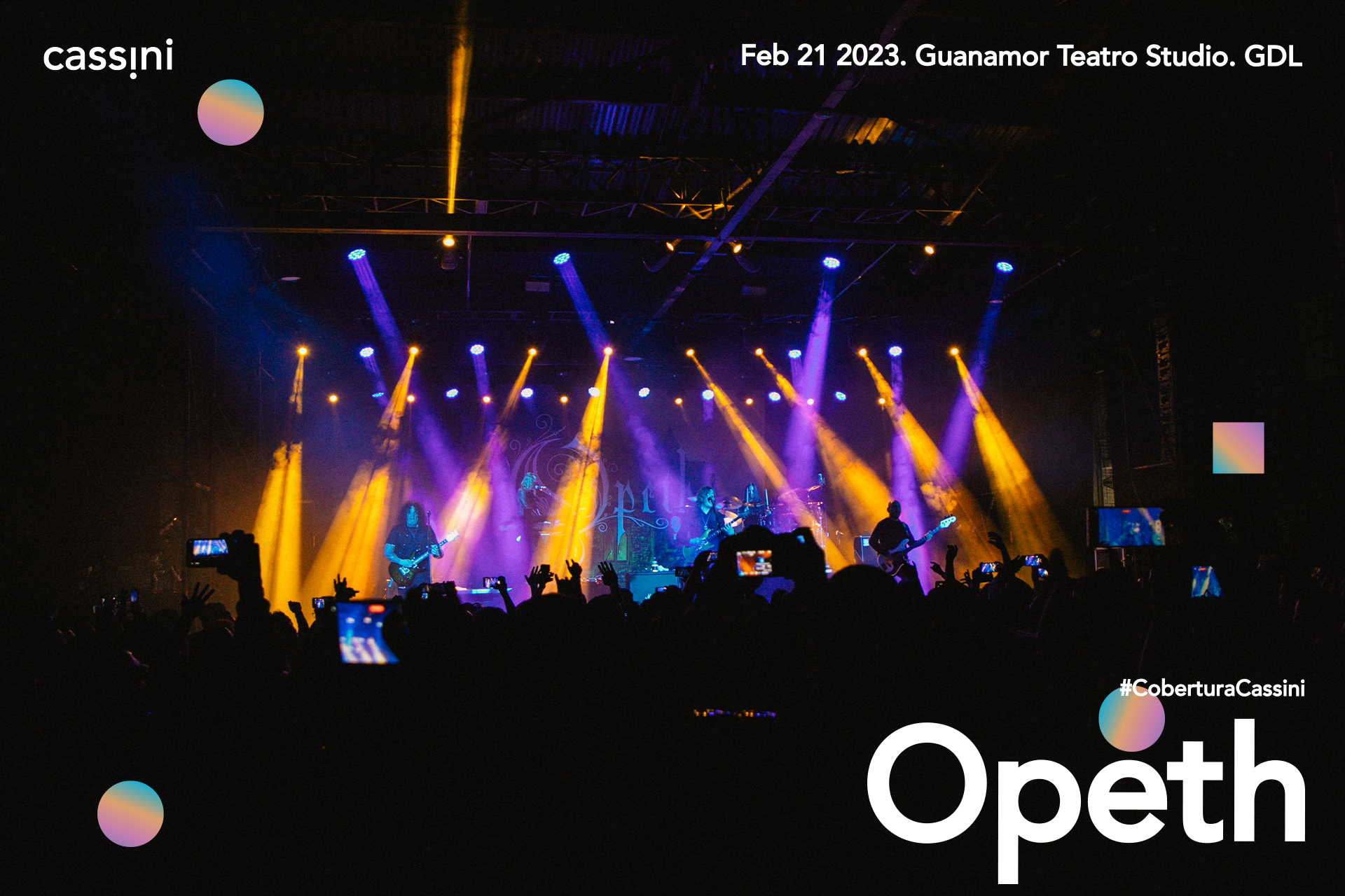 Opeth en Guadalajara, 30 años de progresivo sueco