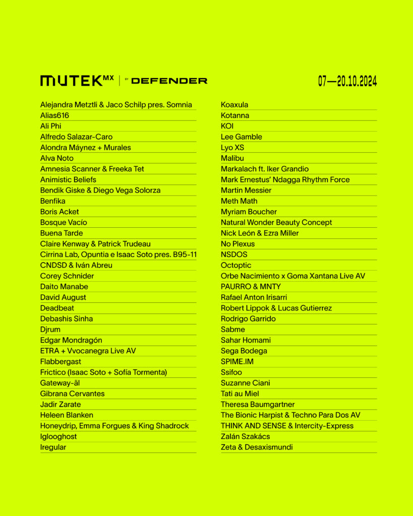 MUTEK MX 2024