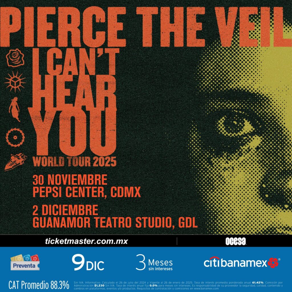 Pierce The Veil en CDMX y GDL