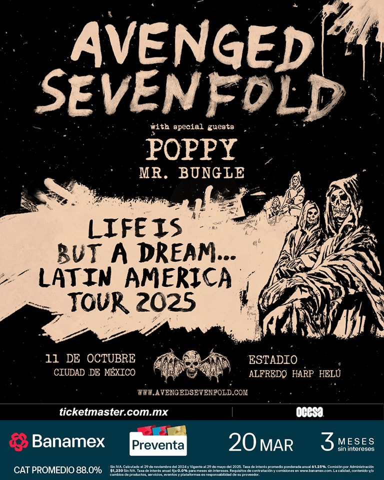 Avenged Sevenfold en Ciudad de México